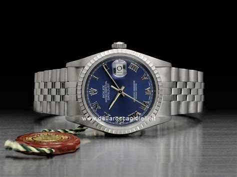 rolex jubilee quadrante blu numeri romani secondo polso|Acquista Rolex Datejust 36 su Chrono24.